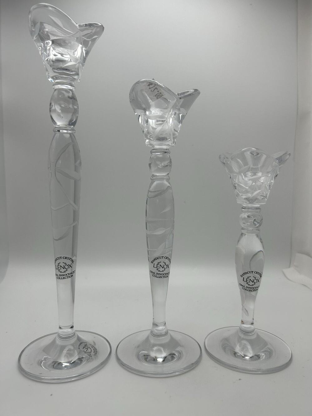 lenox crystal candlestick holders